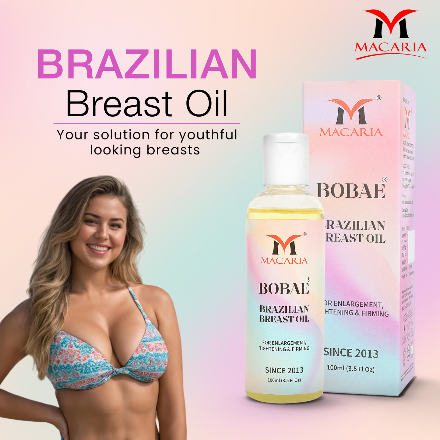 Bobae Brazilian Breast Oil, 100ml