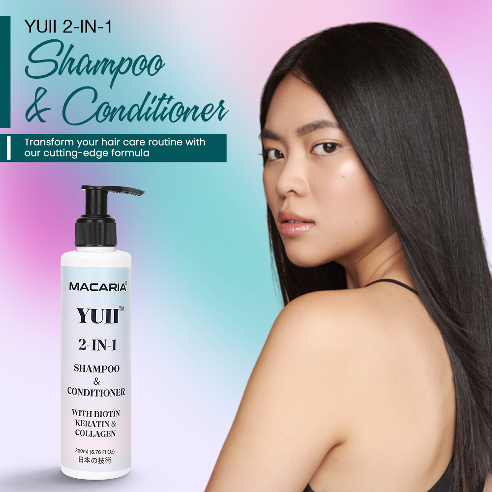Yuii Biotin, Keratin & Collagen Shampoo & Conditioner, 200ml