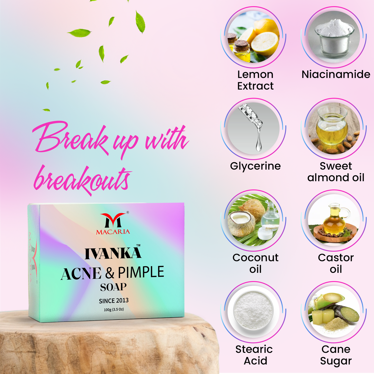 Ivanka Acne & Pimple Soap, 100g