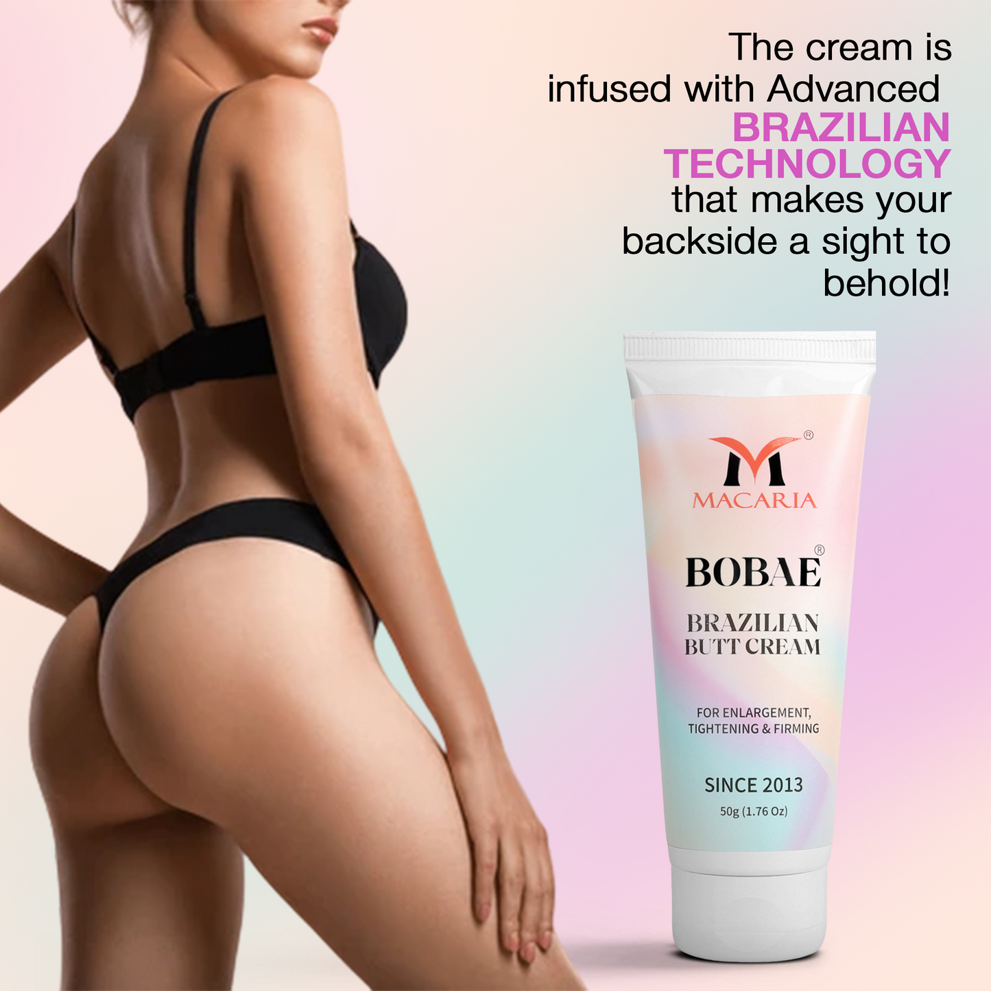 Bobae Brazilian Butt Cream, 50g