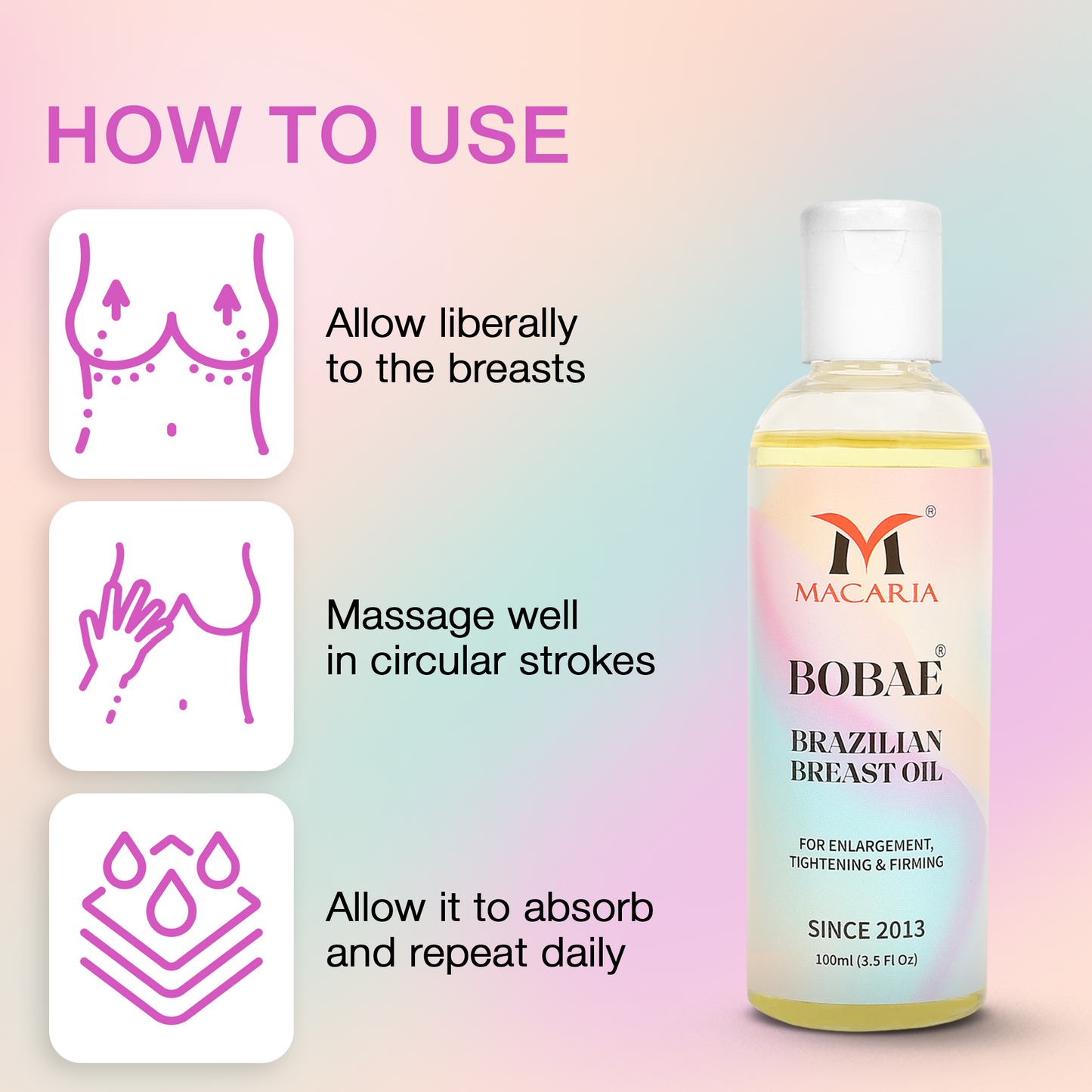 Bobae Brazilian Breast Oil, 100ml