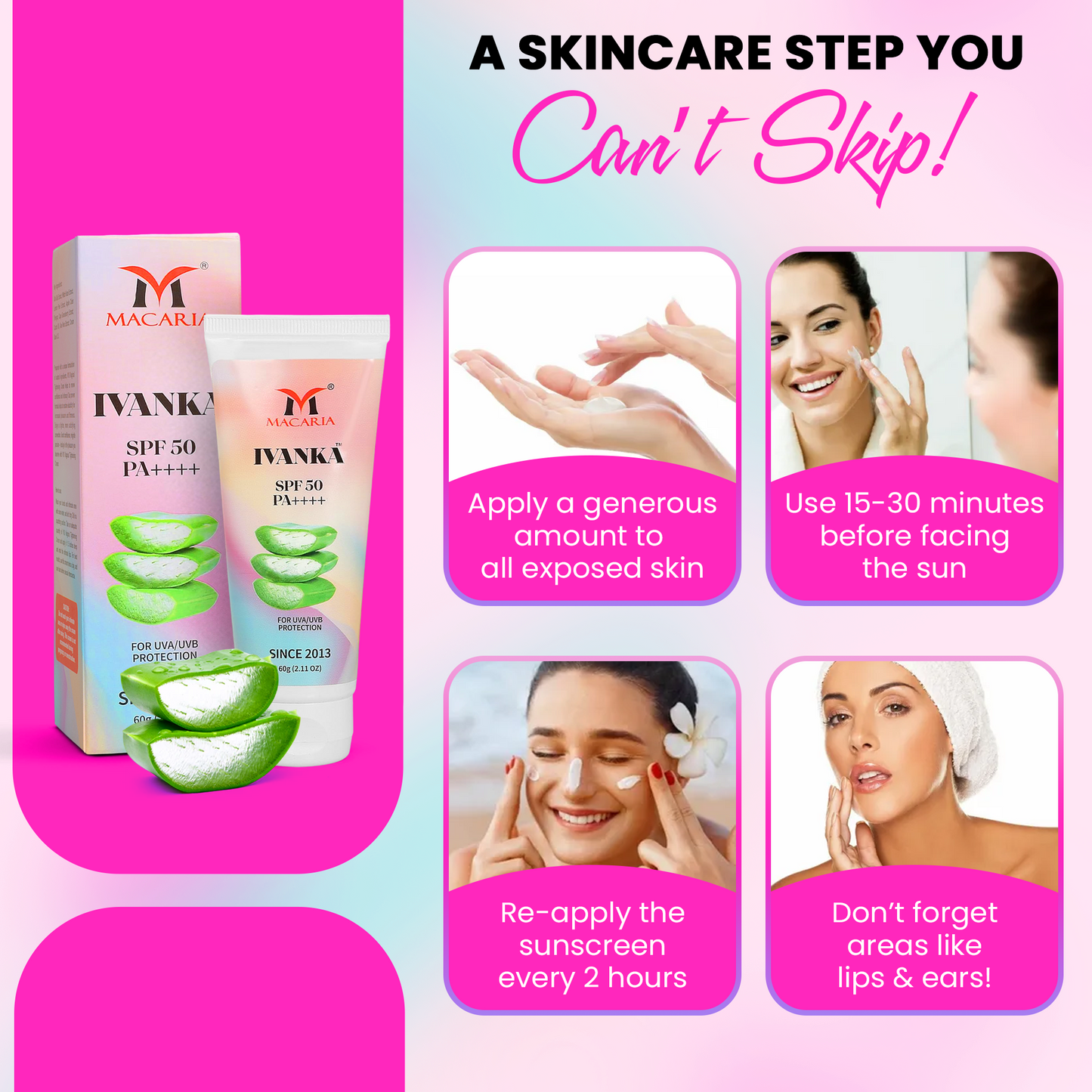 Ivanka SPF 50 PA++++, 60g
