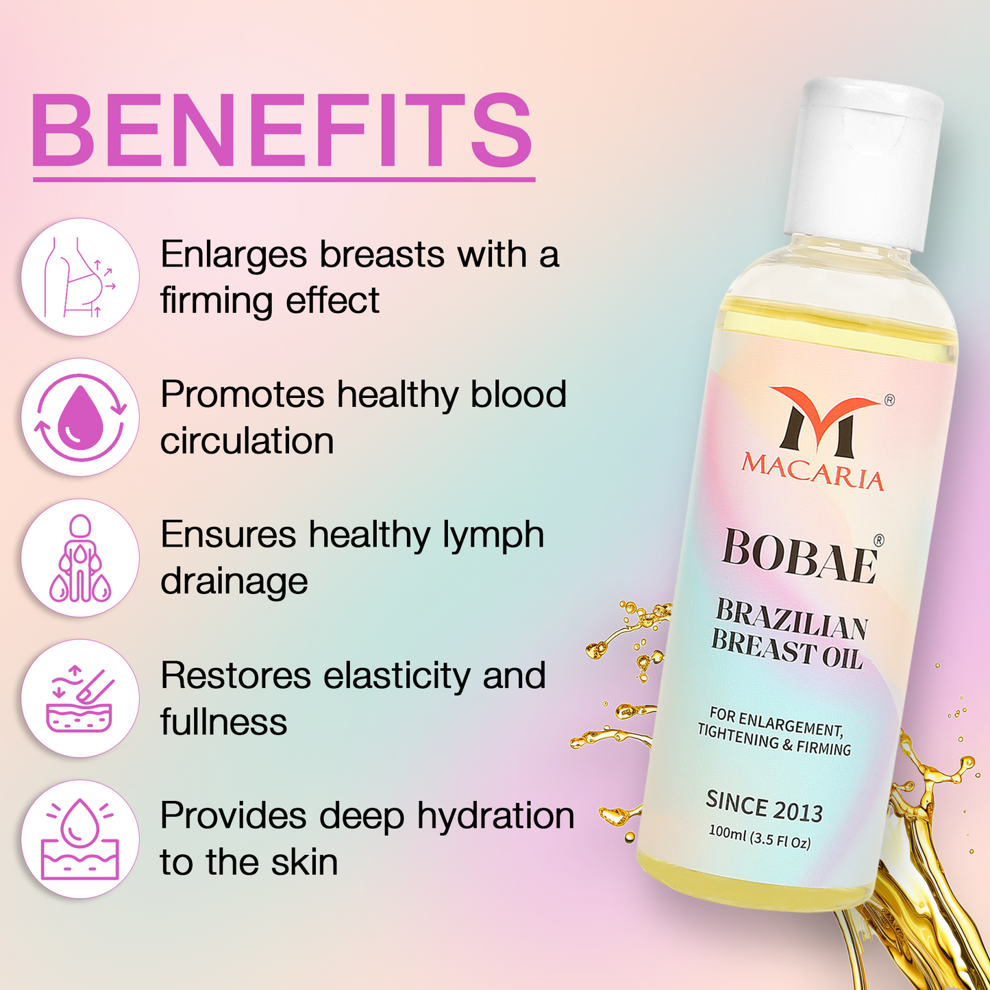 Bobae Brazilian Breast Oil, 100ml