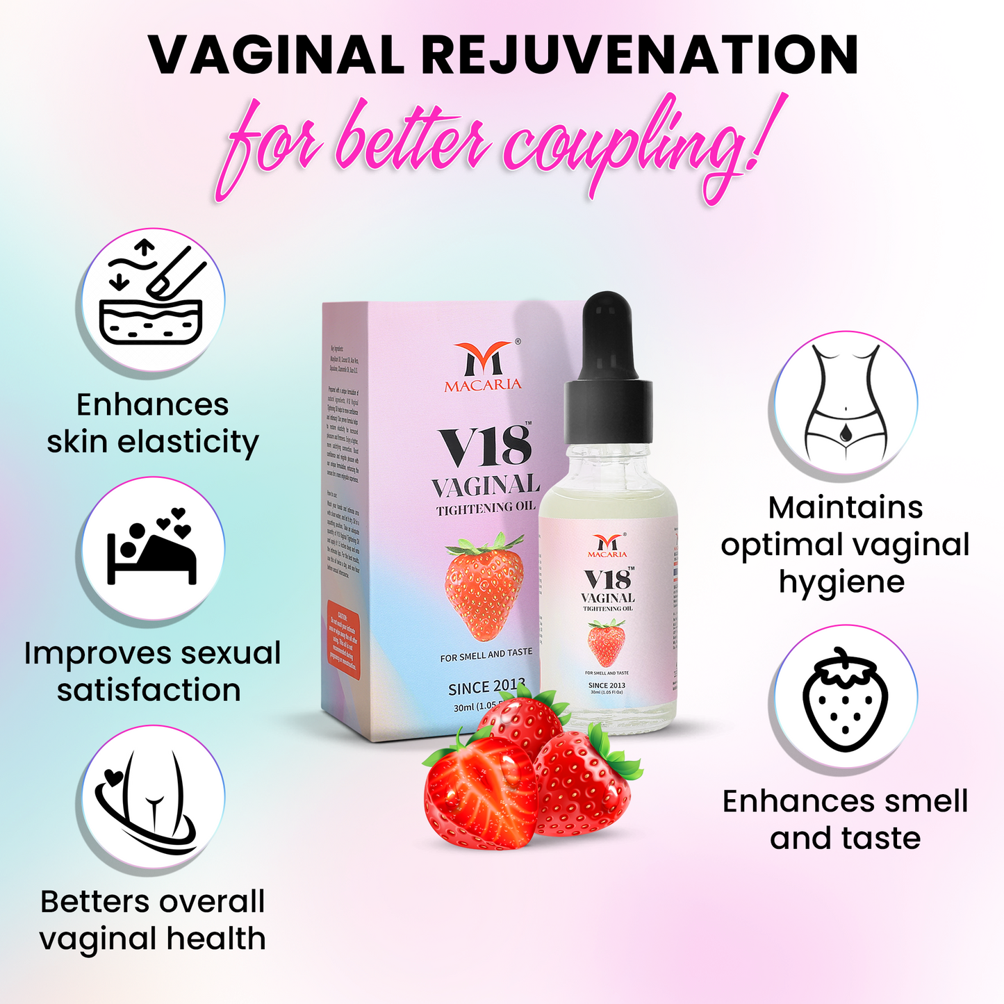 V18 Vaginal Tightening Oil, 30ml