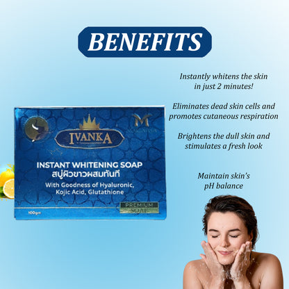 Ivanka Instant Whitening Soap, 100g