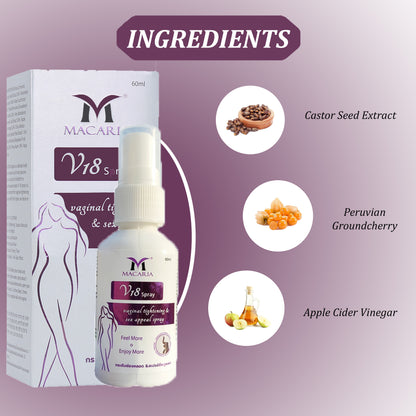 V18 Vaginal Tightening Spray, 60ml