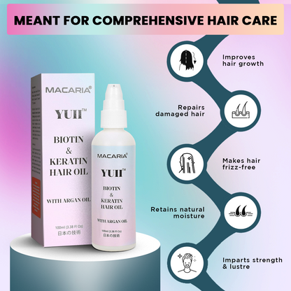 Yuii Biotin & Keratin Hair Oil, 100ml